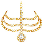Traditional Kundan Sheesh Patti – Royal Bridal Headpiece | Peora

