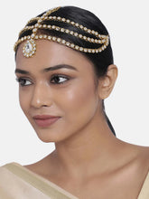 Traditional Kundan Sheesh Patti – Royal Bridal Headpiece | Peora


