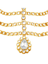 Traditional Kundan Sheesh Patti – Royal Bridal Headpiece | Peora

