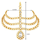Traditional Kundan Sheesh Patti – Royal Bridal Headpiece | Peora

