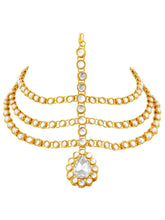 Traditional Kundan Sheesh Patti – Royal Bridal Headpiece | Peora

