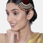 Timeless Kundan and Pearl Paso - Maroon