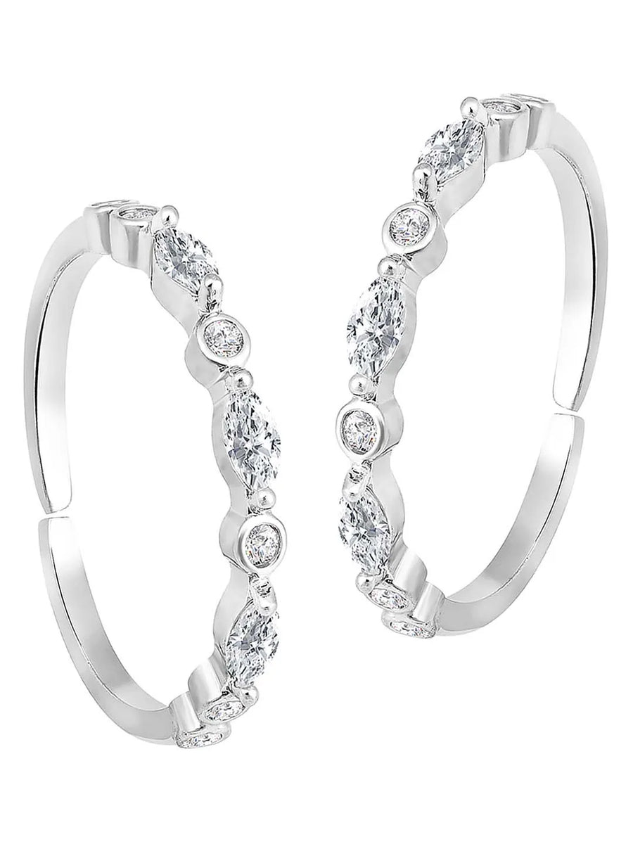 CZ Toe Rings for Women | Elegant & Sparkling Designs by Peora


