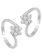 Chic CZ Toe Rings