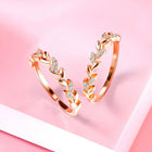 Trendy CZ Chic and Stylish Toe Rings - Rose Gold