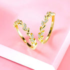 Trendy CZ Chic and Stylish Toe Rings - Gold