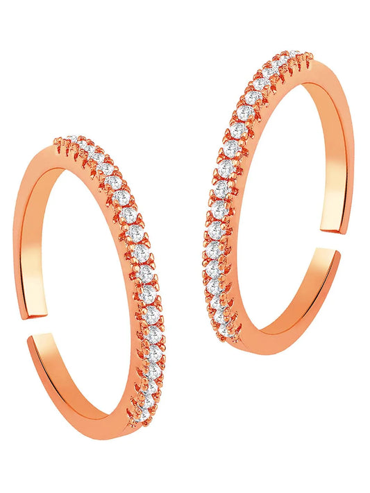 Refined CZ Toe Rings | Graceful Foot Jewellery by Peora

