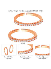 Refined CZ Toe Rings | Graceful Foot Jewellery by Peora

