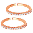 Refined CZ Toe Rings | Graceful Foot Jewellery by Peora

