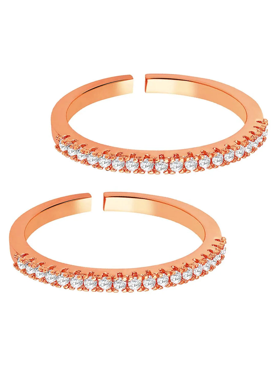 Refined CZ Toe Rings | Graceful Foot Jewellery by Peora

