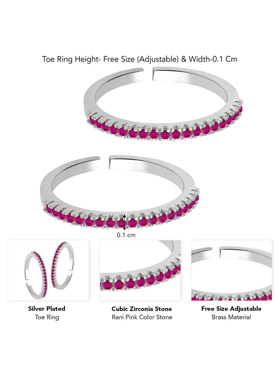 Refined CZ Toe Rings | Graceful Foot Jewellery by Peora

