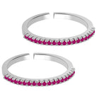 Refined CZ Toe Rings | Graceful Foot Jewellery by Peora

