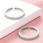 Refined CZ Toe Rings | Graceful Foot Jewellery by Peora

