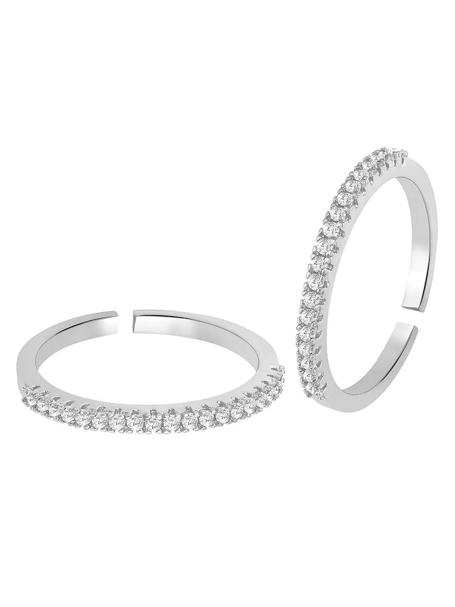 Refined CZ Toe Rings | Graceful Foot Jewellery by Peora

