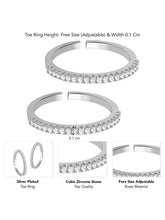 Bold Sparkling Toe Rings by Peora – Shine with Every Step


