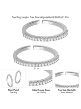Refined CZ Toe Rings | Graceful Foot Jewellery by Peora

