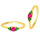 CZ Stone Toe Rings for Women | Stylish Foot Jewellery by Peora

