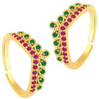 Luxurious CZ Toe Rings | Premium Foot Jewellery by Peora

