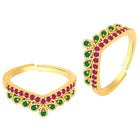 Luxurious CZ Toe Rings | Premium Foot Jewellery by Peora

