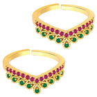 Luxurious CZ Toe Rings | Premium Foot Jewellery by Peora

