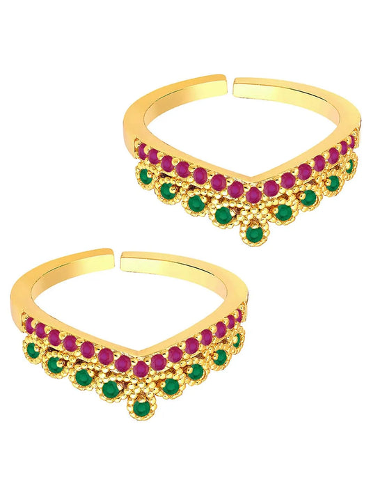 Luxurious CZ Toe Rings | Premium Foot Jewellery by Peora

