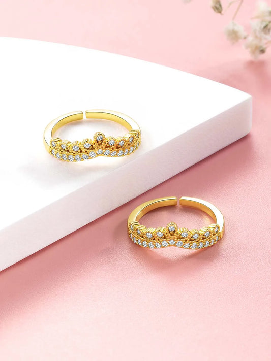 Luxurious CZ Toe Rings | Premium Foot Jewellery by Peora

