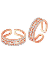 CZ Toe Rings | Sparkling Foot Jewellery by Peora