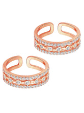 CZ Toe Rings | Sparkling Foot Jewellery by Peora