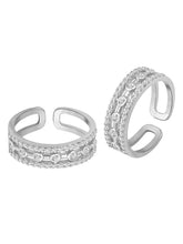CZ Toe Rings | Sparkling Foot Jewellery by Peora