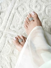 Sparkling Glimmering CZ Toe Rings