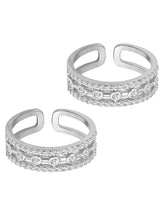 CZ Toe Rings | Sparkling Foot Jewellery by Peora