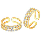CZ Toe Rings | Sparkling Foot Jewellery by Peora