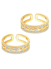 CZ Toe Rings | Sparkling Foot Jewellery by Peora