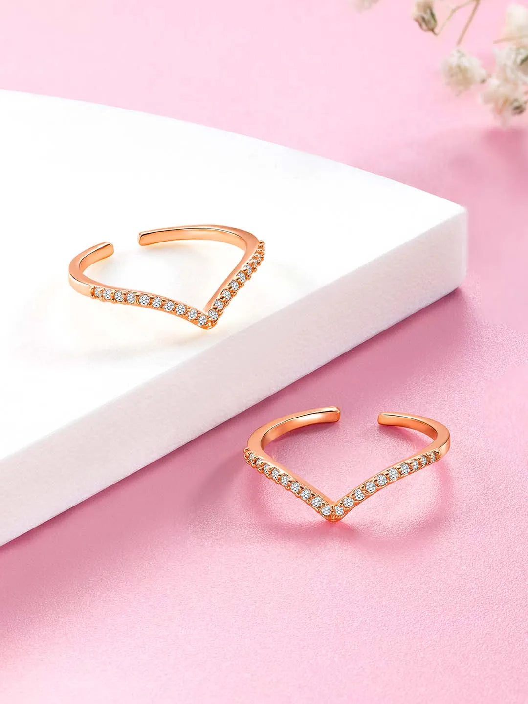 Simple Yet Elegant CZ Toe Rings