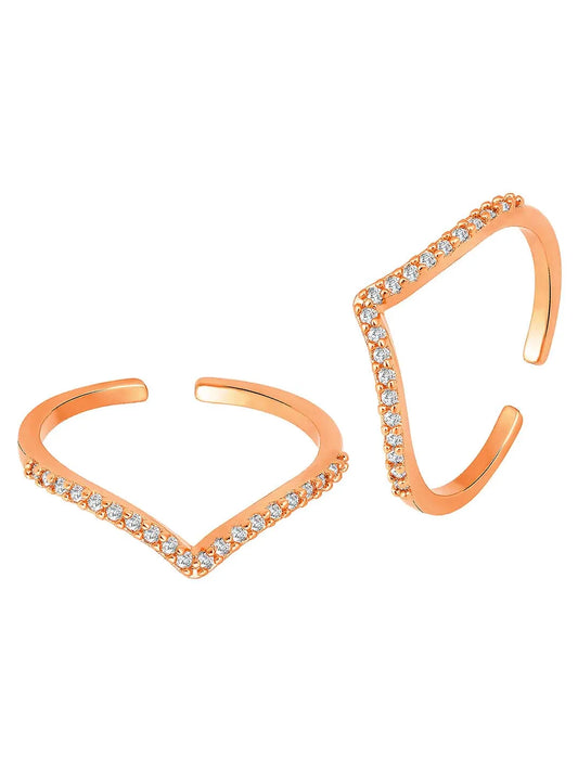CZ Toe Rings for Women | Sparkling & Stylish by Peora

