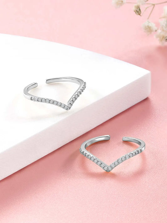 CZ Toe Rings for Women | Sparkling & Stylish by Peora

