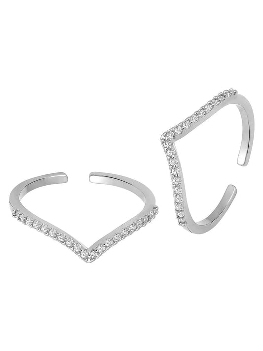 CZ Toe Rings for Women | Sparkling & Stylish by Peora

