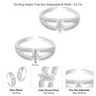 Charming CZ Toe Rings | Elegant & Sparkling Designs by Peora

