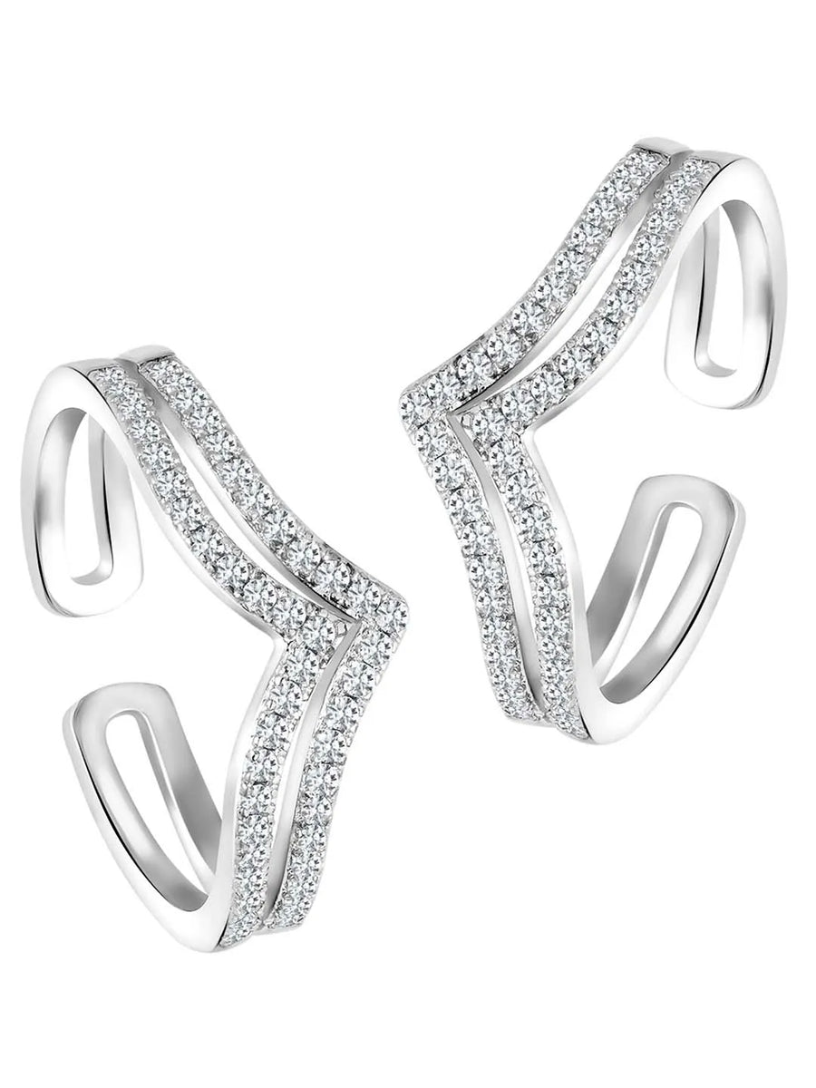 Sparkling Toe Rings for Women | Dazzling Designs by Peora

