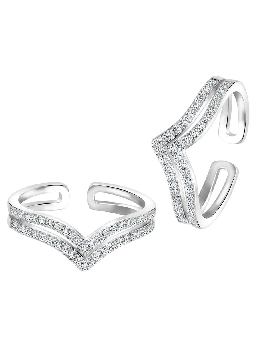 Sparkling Toe Rings for Women | Dazzling Designs by Peora

