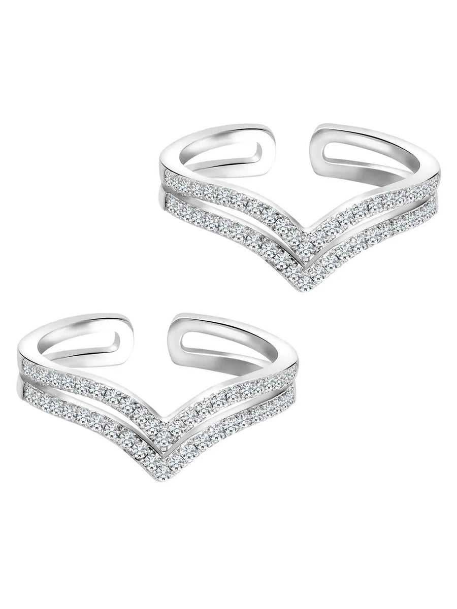 Sparkling Toe Rings for Women | Dazzling Designs by Peora

