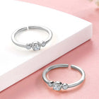 Rani Pink & Green CZ Toe Rings | Vibrant Ethnic Jewellery by Peora

