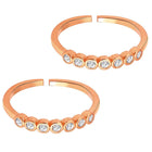 CZ Toe Rings for Women | Sparkling Foot Jewellery by Peora

