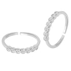CZ Toe Rings for Women | Sparkling Foot Jewellery by Peora

