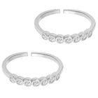 CZ Toe Rings for Women | Sparkling Foot Jewellery by Peora

