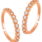 CZ Studded Toe Rings for Women | Elegant Footwear Jewellery by Peora

