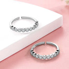 CZ Studded Toe Rings for Women | Elegant Footwear Jewellery by Peora

