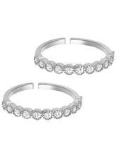 CZ Studded Toe Rings for Women | Elegant Footwear Jewellery by Peora

