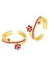 Refined CZ Toe Rings | Elegant Stone Jewellery by Peora

