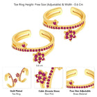 Refined CZ Toe Rings | Elegant Stone Jewellery by Peora

